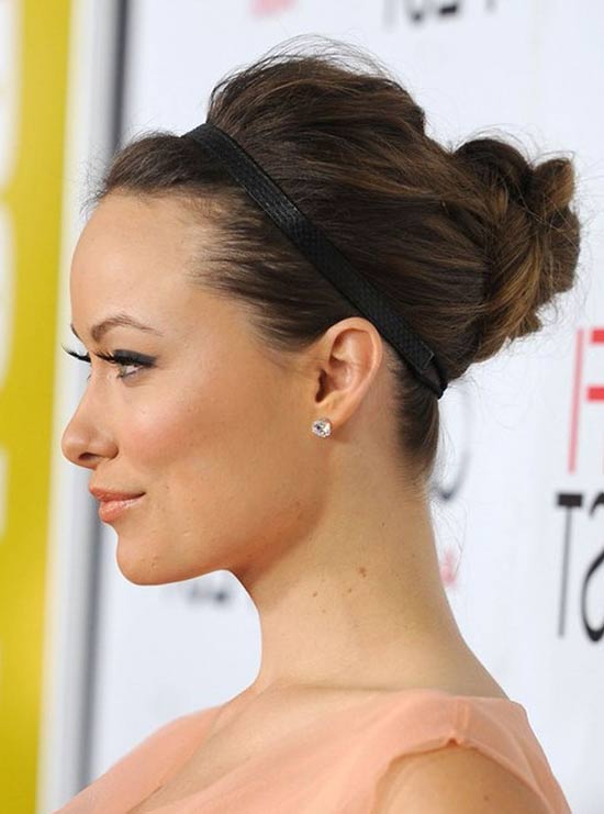 Olivia Wilde Updos for Medium Length Hair