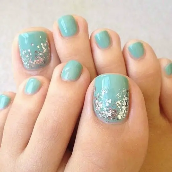 Spring Toe Nail Art Design