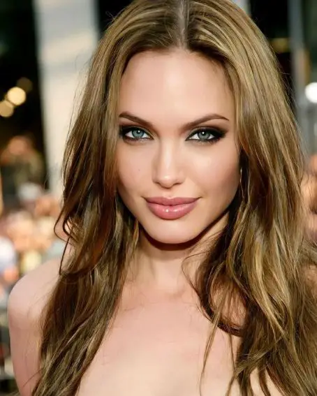 Angelina Jolie Medium Shag Haircuts