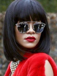Rihanna Bob Short Hairstyles For Black Women