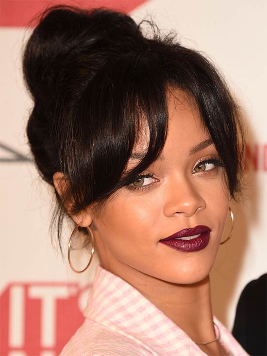 rihanna Updo for Long hair