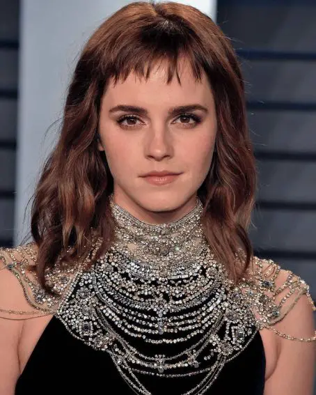 Emma Watson In Short Hair With Bangs