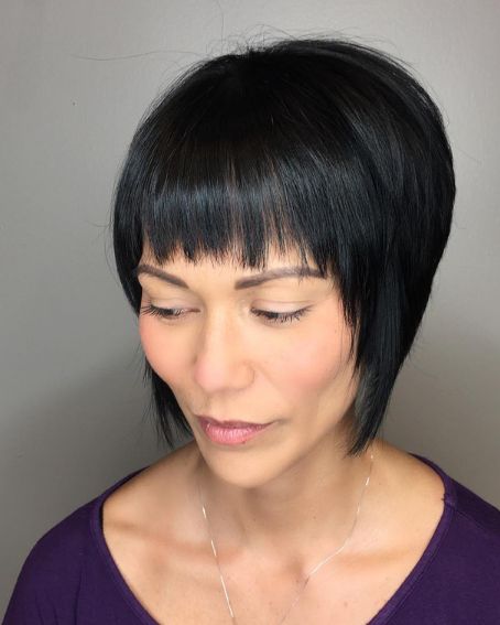 Textured Short Hair With Fringes Hairstyle