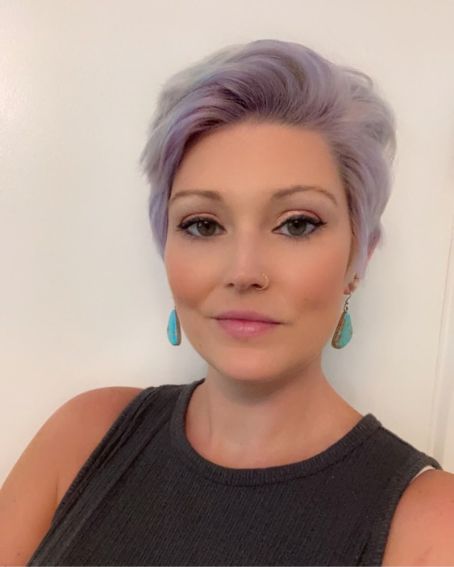 Pixie Cut With Blonde-purple Shade