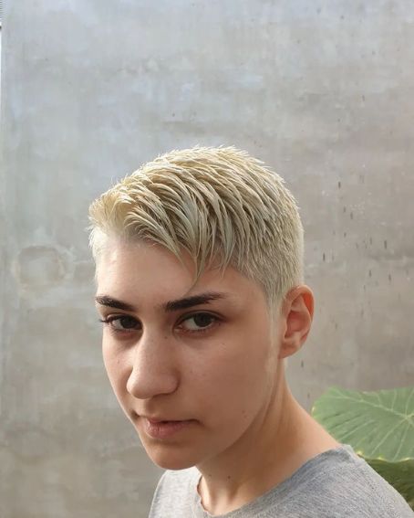 Pixie Tapered Blonde Hairstyle