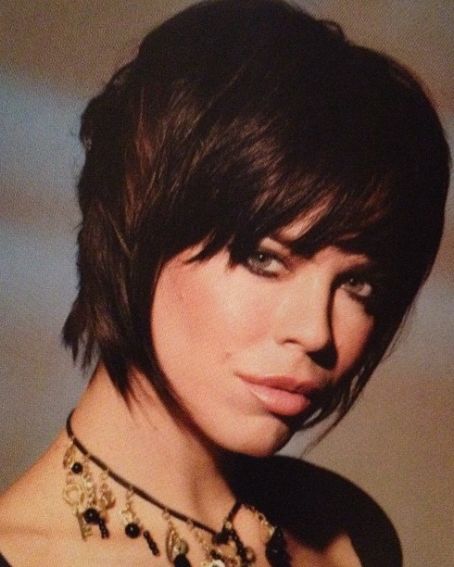 Short Layered Bob With Fringes