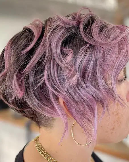 Rose Quartz Bob Omber Hairstyle