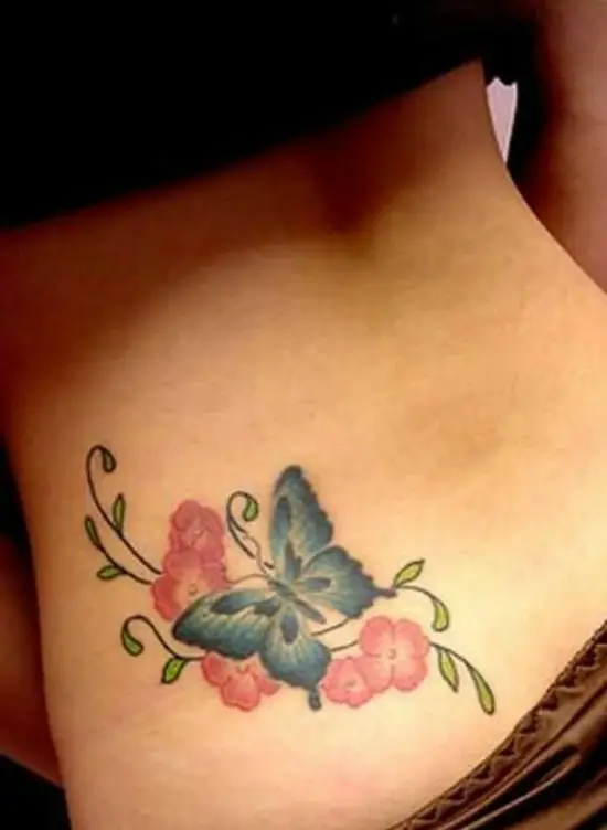 Butterfly Tattoo on Lower Back