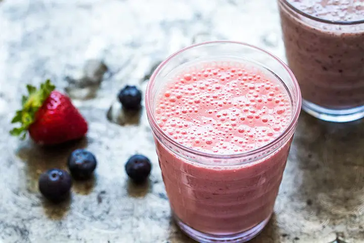 Juice of strawberry, blackberry, and apple