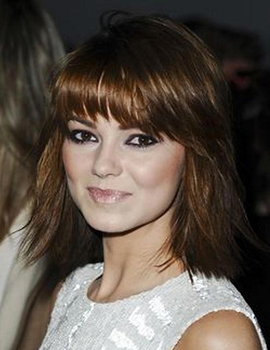 Mila Kunis medium shag haircut
