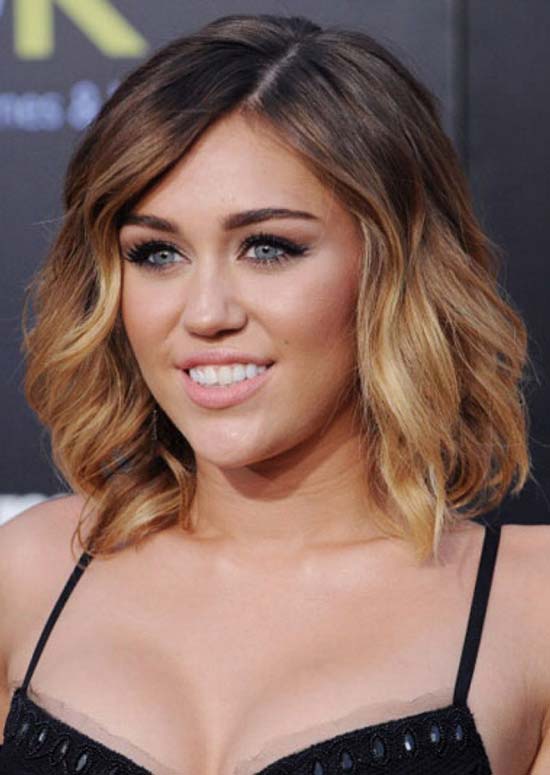 Miley Cyrus Short Ombre Hair