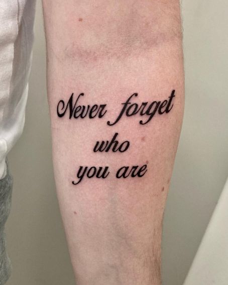 Motivational Quote Tattoo