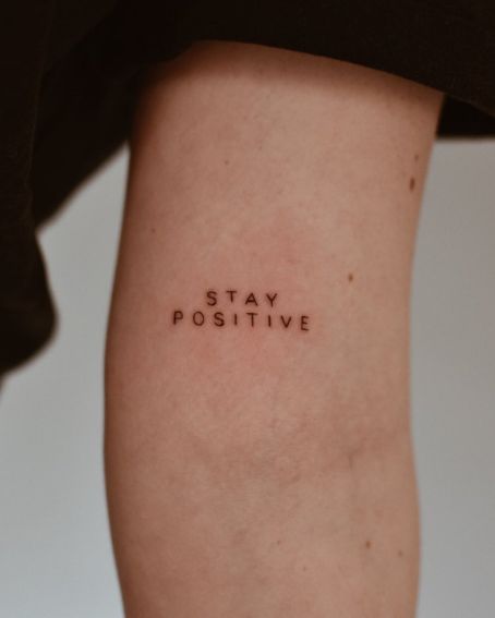 Simple Quote Tattoo