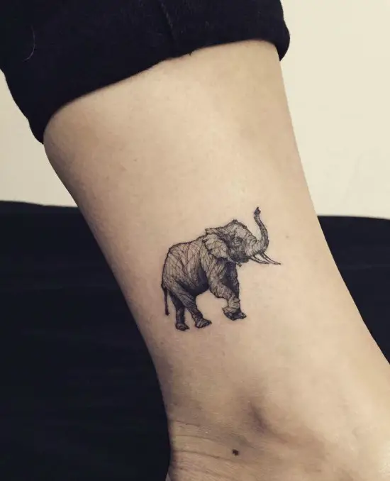 Small Elephant Tattoo