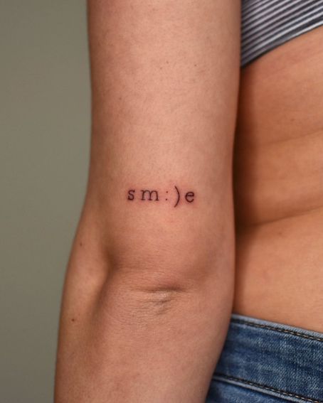 Small Lettering Tattoo