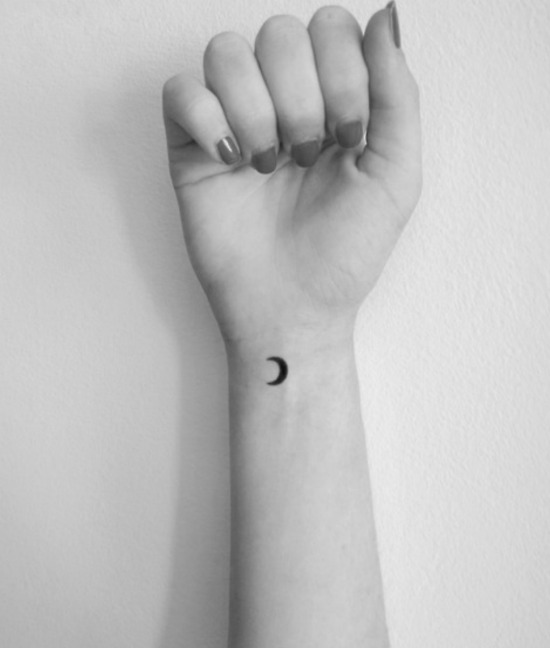 Small Moon Tattoo Design