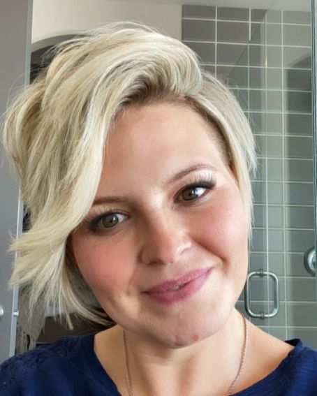 Short Silver Pixie Blonde Bob