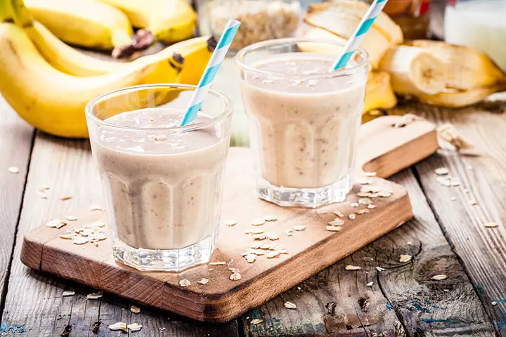 banana oatmeal detox smoothie