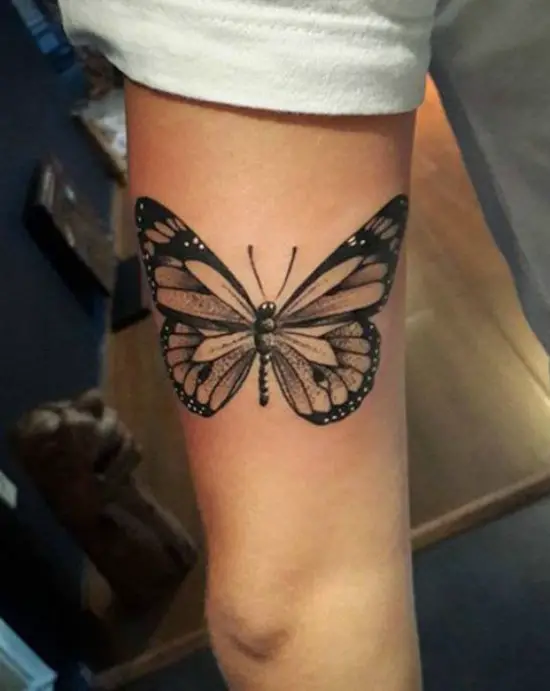 butterfly tattoo on arm