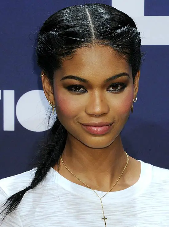 Chanel Iman-Long-Braided-Hairstyle