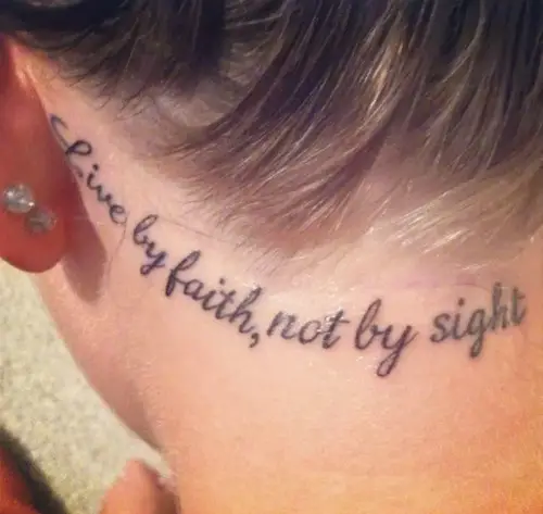 live by faith not by sight tattoo