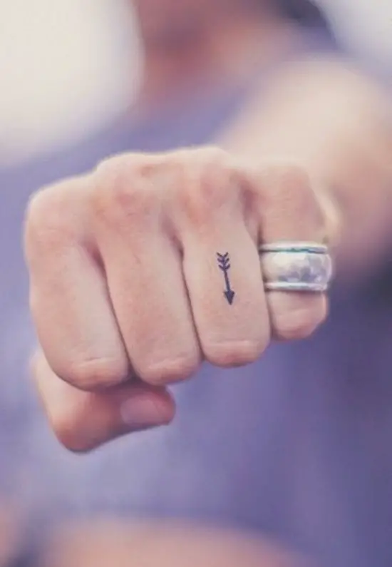 small arrow tattoo