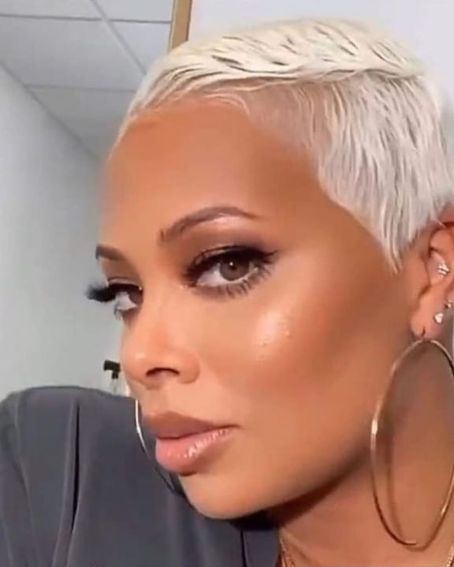 Eva Marcille's Blonde Pixie Cut