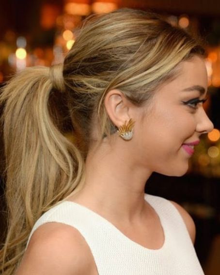 Sarah Hyland Hairstyles Pretty Ponytail