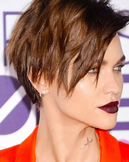 Ruby Rose Long Pixie Hairstyle