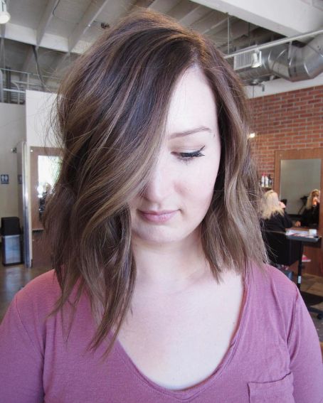 Balayage Edgy Cut Hairstyle