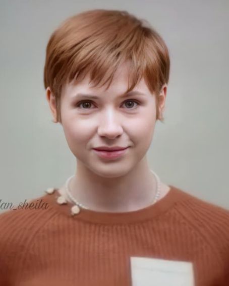 Silky Brown Pixie Cut