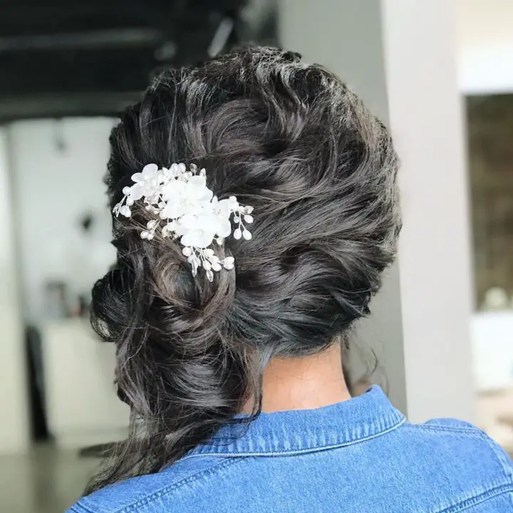 Textured updo