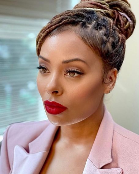 Eva Marcille Braided Lock Bun Hairstyle