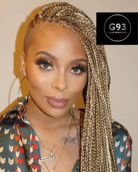 Eva Marcille Long Braided Locks With Shaved Side
