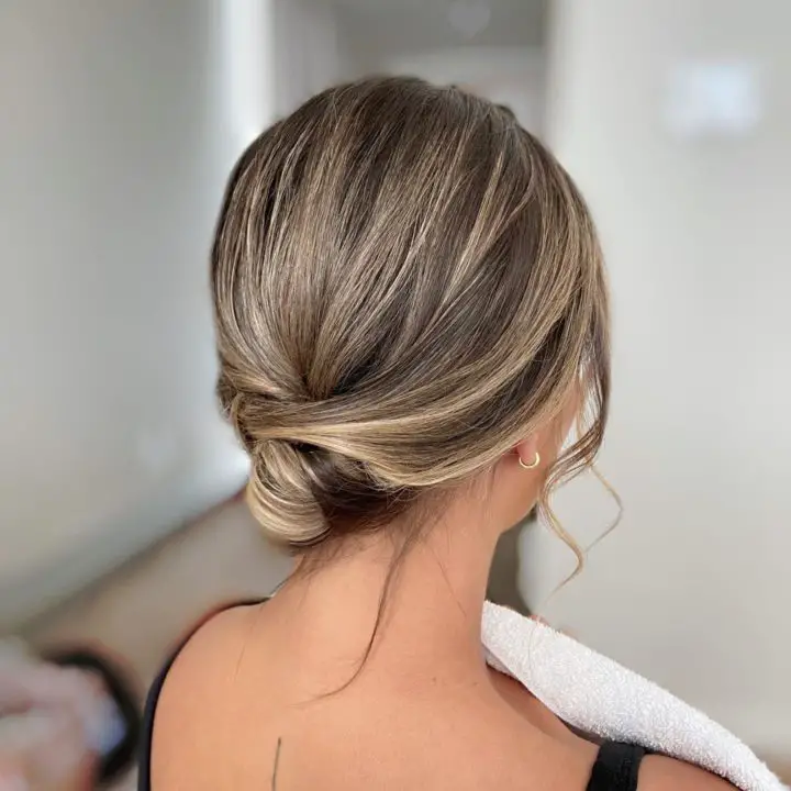 Low Bun For Thin Hair