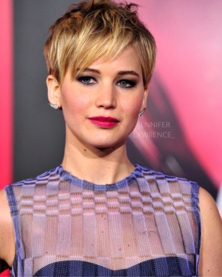 Jennifer-lawrence Long Pixie Hairstyle