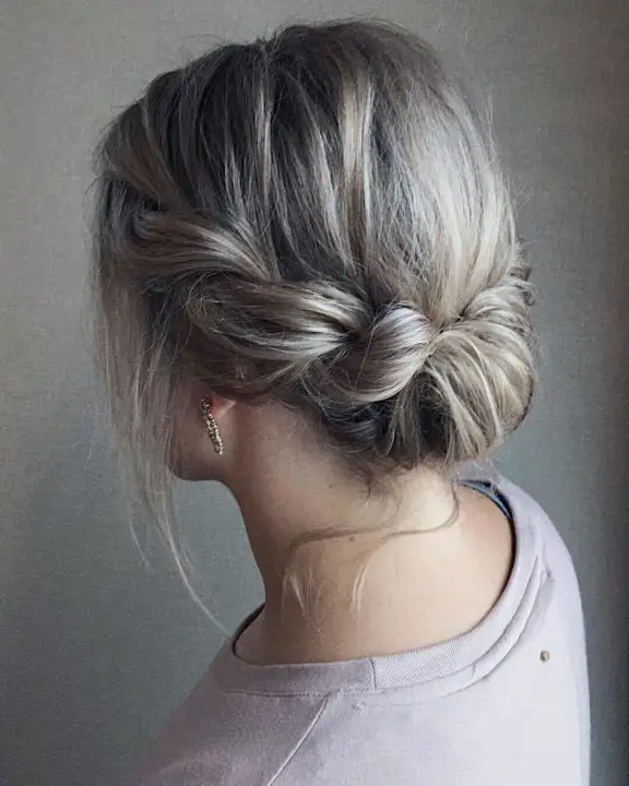 Short Twisted Updo