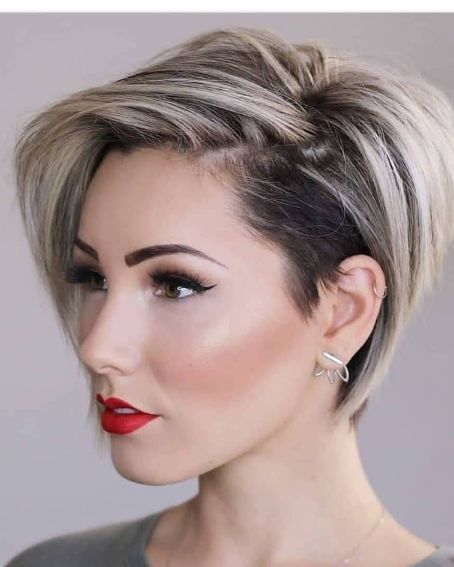 Undercut Blonde Straight Hair