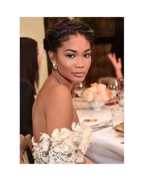 Chanel Iman Wedding Hairstyle