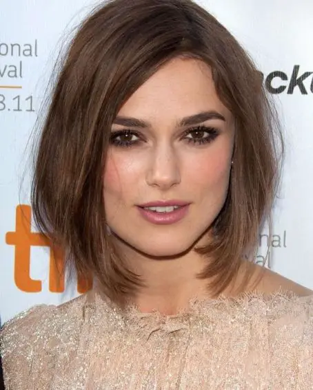 Keira-knightley In Short Brown Hair Style