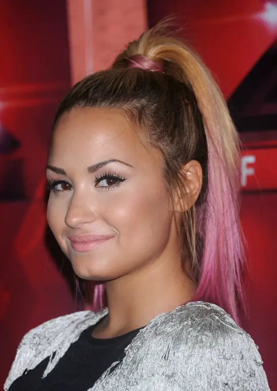 Demi Lovato Pink Blond Hair