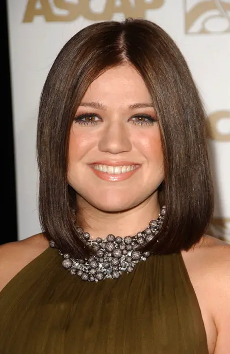 Kelly Clarkson Edgy Pompadour Hairstyle