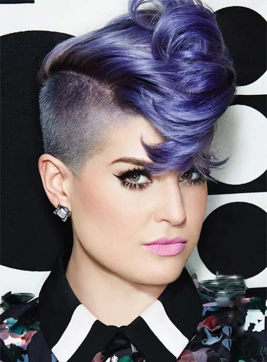 Kelly Osbourne Purple Hairstyle