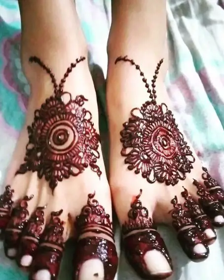 New Foot Mehndi Design