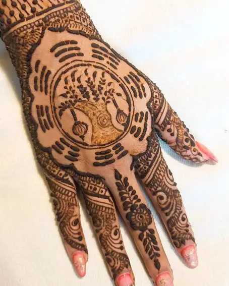 Tattoo Style Mehndi Design