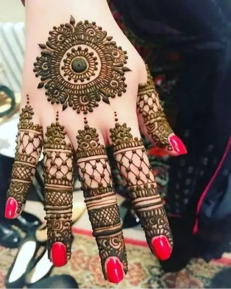 Tikki Mehndi Design