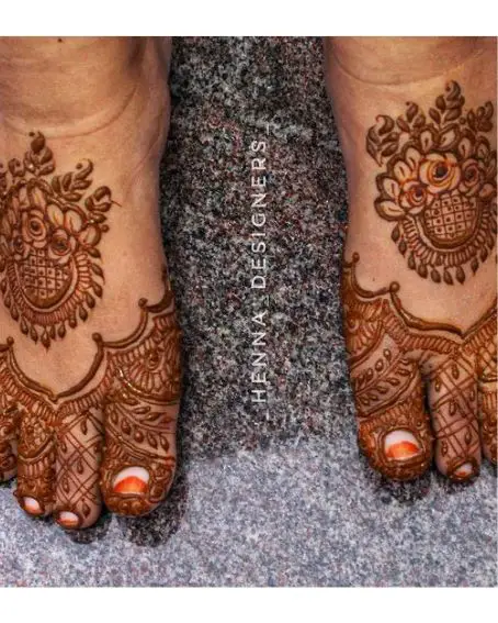 Wedding Foot Mehndi Design