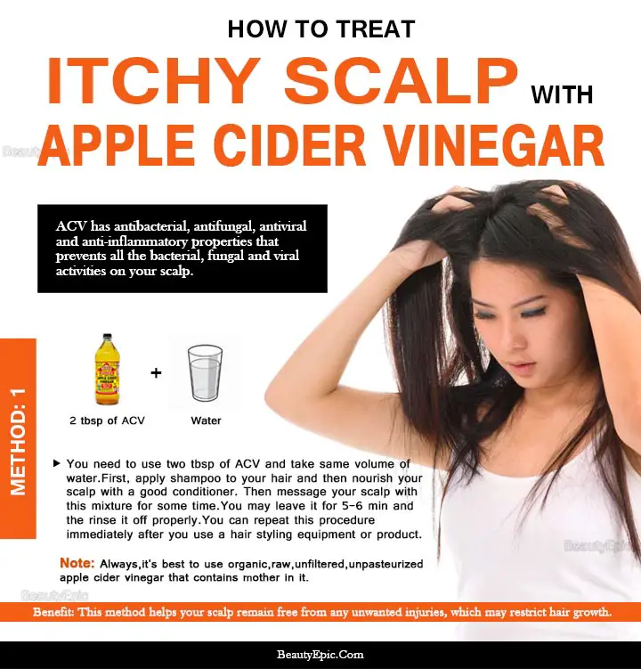 apple cider vinegar for scalp