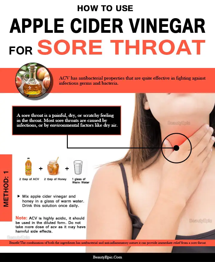 apple cider vinegar for sore throat