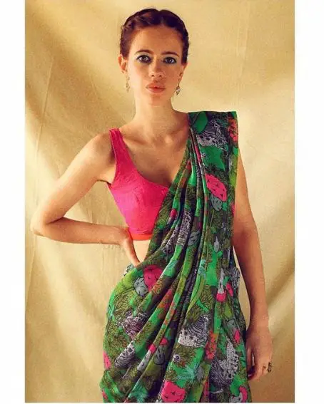 Kalki Koechilin In Colorful Saree